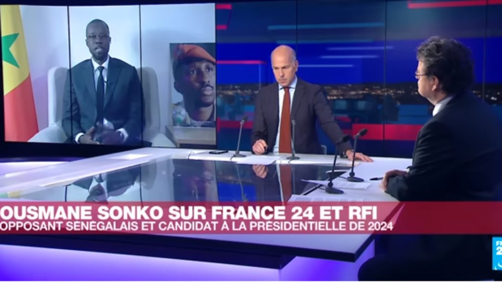Suivez Ousmane Sonko sur France 24 : il dit tout sur Macky et la présidentielle de 2024