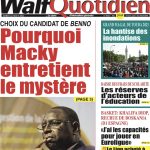 Une des journaux du mardi 22 août 2023