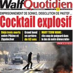 Une des journaux du mardi 1er août 2023