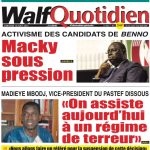 Une des journaux du mercredi 16 août 2023