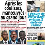 Une des journaux du jeudi 17 août 2023
