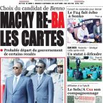 Une des journaux du samedi 09 septembre 2023