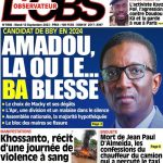 Une des journaux du mardi 12 septembre 2023