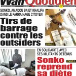 Une des journaux du mercredi 18 octobre 2023