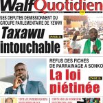 Une des journaux du vendredi 20 octobre 2023
