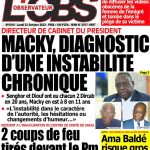 Une des journaux du lundi 23 octobre 2023