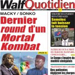 Une des journaux du samedi 28 octobre 2023