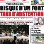 Une des journaux du lundi 30 octobre 2023