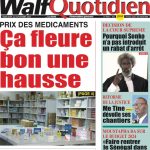 Une des journaux du mercredi 22 novembre 2023