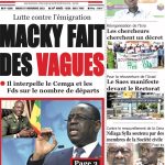 Une des journaux du mardi 07 novembre 2023