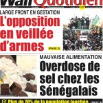 Une des journaux du jeudi 11 novembre 2023