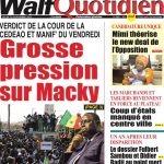 Une des journaux du jeudi 16 novembre 2023
