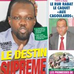 Une des journaux du vendredi 17 novembre 2023