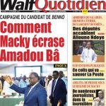 Une des journaux du mardi 21 novembre 2023
