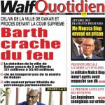 Une des journaux du samedi 16 décembre 2023