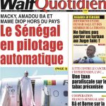Une des journaux du vendredi 08 décembre 2023