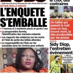 Une des journaux du samedi 23 décembre 2023
