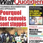Une des journaux du jeudi 07 décembre 2023