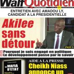 Une des journaux du mercredi 13 décembre 2023