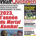 Une des journaux du samedi Décembre 2023