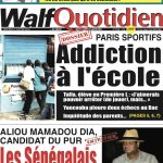 Une des journaux du mercredi 03 janvier 2024