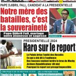 Une des journaux, jeudi 25 janvier 2024,