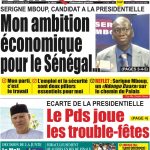 Une des journaux du vendredi 26 janvier 2024
