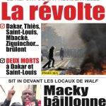 Une des journaux du samedi 10 février 2024