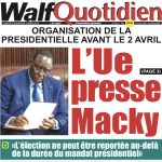 Une des journaux du samedi 02 mars 2024