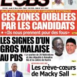 Une des journaux du jeudi 21 mars 2024