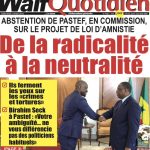 Une des journaux du mercredi 06 mars 2024