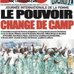 Une des journaux du vendredi 08 mars 2024
