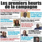Une des journaux du lundi 11 mars 2024