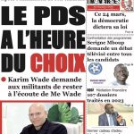 Une des journaux du mardi 19 mars 2024