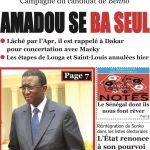 Une des journaux du mercredi 13 mars 2024