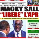 Une des journaux du jeudi 14 mars 2024