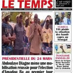 Une des journaux du vendredi 22 mars 2024