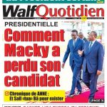 Une des journaux du mardi 02 avril 2024