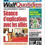 Une des journaux du lundi 08 avril 2024