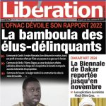 Une des journaux du vendredi 26 avril 2024