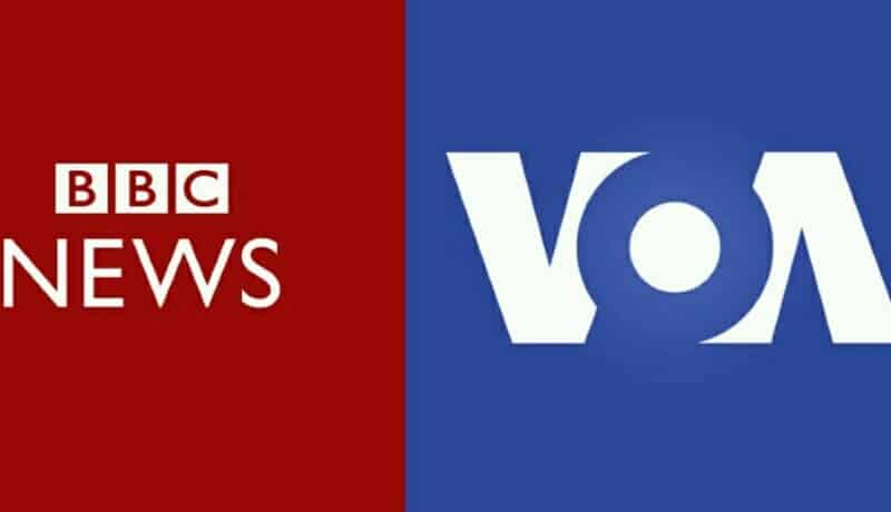 suspension de BBC et de VOA
