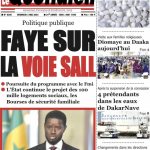 Une des journaux du vendredi 03 mai 2024