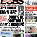 Une des journaux  du jeudi 18 juillet 2024
