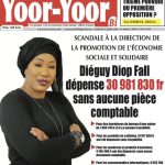 Une des journaux  du vendredi 19 juillet 2024