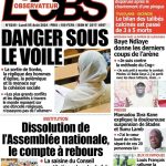 Une des journaux du lundi 05 août 2024
