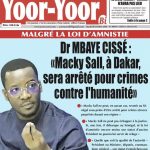 Unes des journaux du mardi 08 octobre 2024