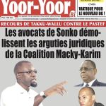Unes des journaux du Vendredi 11 octobre 2024