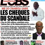Unes des journaux du vendredi 15 novembre 2024