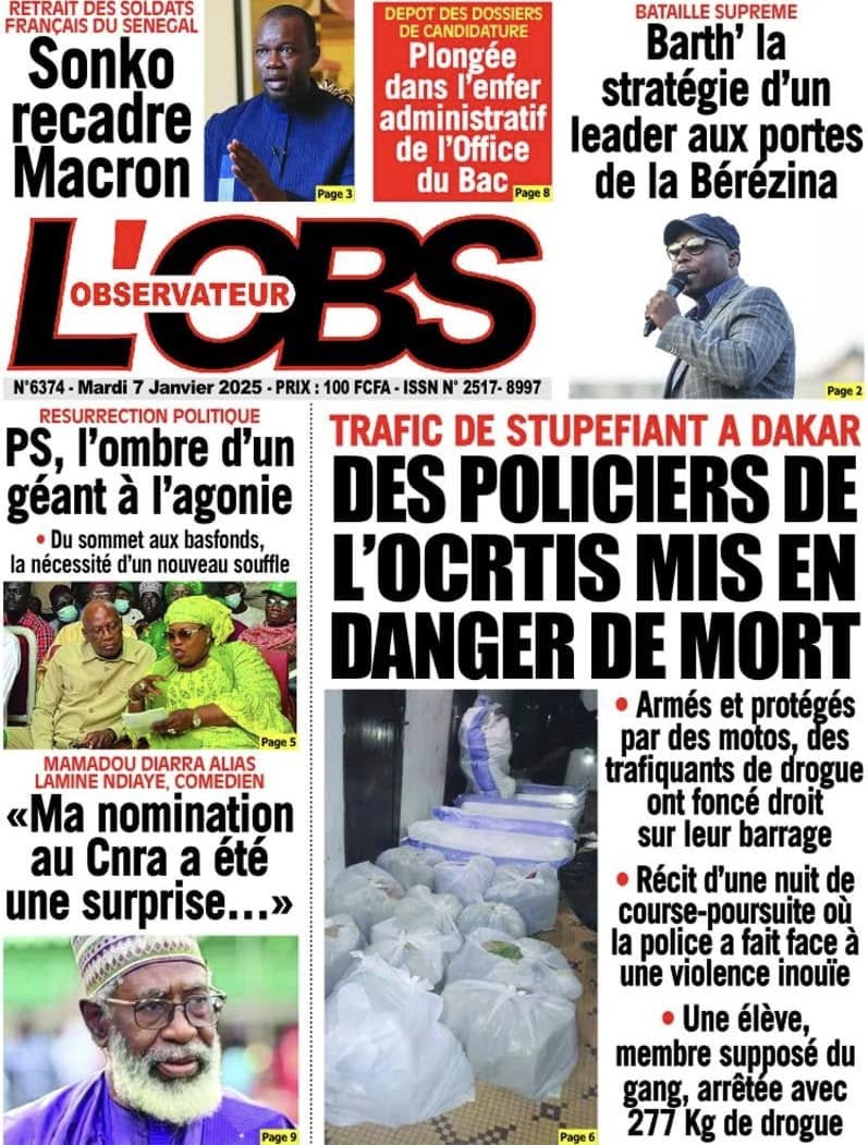 Unes des journaux du mardi 07 janvier 2025