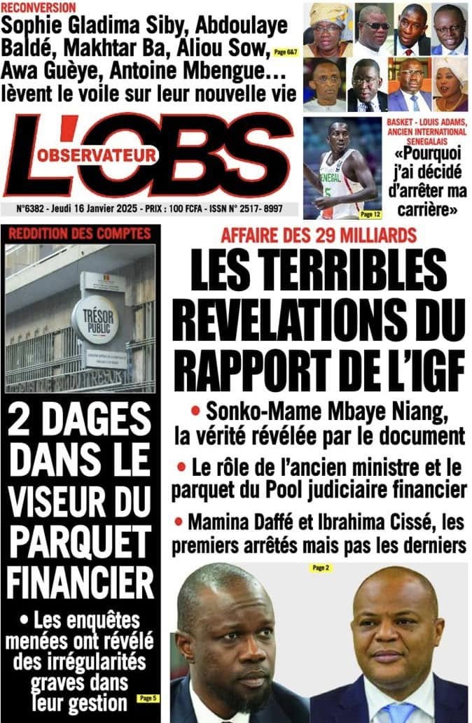 Unes des journaux du jeudi 16 janvier 2025